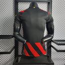 CAMISA VERSÃO PLAYER DO MANCHESTER CITY 22/23 VERMELHO E PRETO