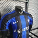 CAMISA VERSÃO PLAYER DO INTER DE MILÃO 22/23 AZUL E PRETO