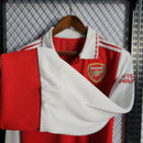 CAMISA MANGA LONGA DO ARSENAL  23/24 VERMELHO E BRANCO