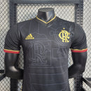 CAMISA VERSÃO PLAYER DO FLAMENGO 22/23 PRETO E DOURADO