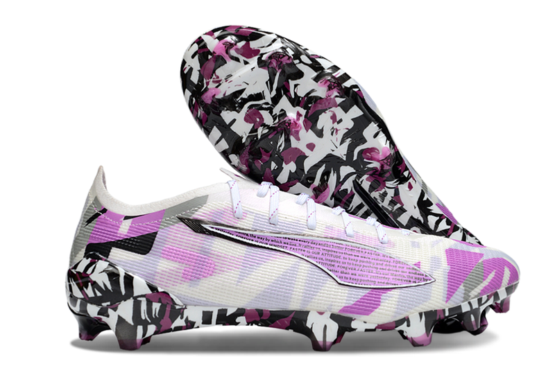 Puma Ultra 5 Ultimate FG - Branca e Roxa