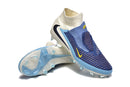 Chuteira Nike Phantom 6 Elite FG - Branca e Azul - Pack Fear Nothing