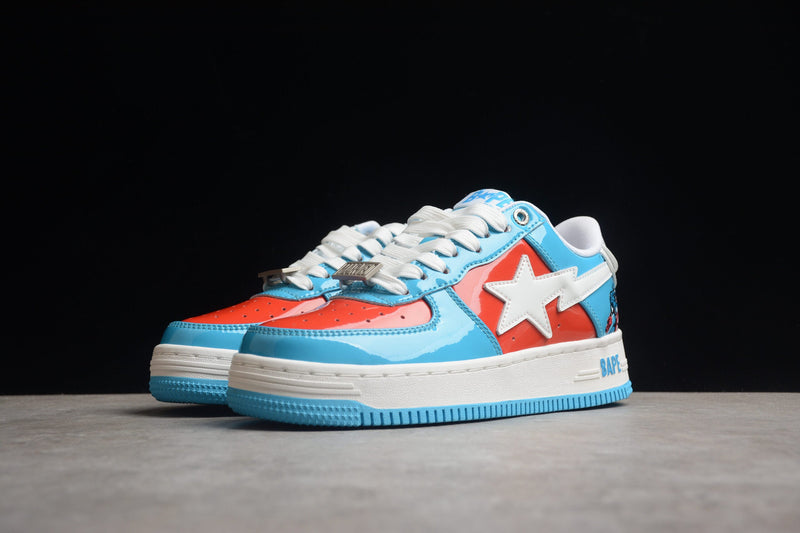 MARVEL COMICS X A BATHING APE BAPE STA LOW CAPITAIN AMERICA