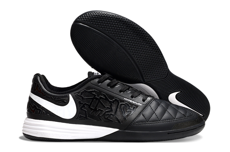 Tênis Futsal Nike Lunar Gato IC - Preta e Branca