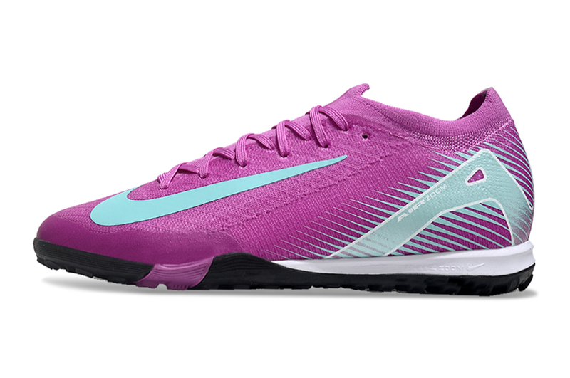 Chuteira Society Nike Air Zoom Mercurial Vapor 16 Elite TF - Roxa e Azul