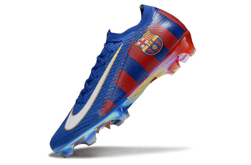 Chuteira Nike Air Zoom Mercurial Vapor 16 Elite Barcelona FG - Azul e Grená