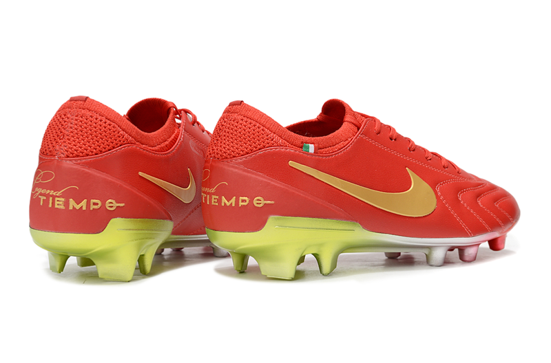 Nike Tiempo Legend 10  FG -  Vermelha e Dourada - Edição Especial