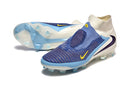Chuteira Nike Phantom 6 Elite FG - Branca e Azul - Pack Fear Nothing