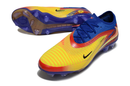Chuteira Nike Phantom 6 Edição Especial Haaland Elite  FG - Azul, Amarela e Vermelha