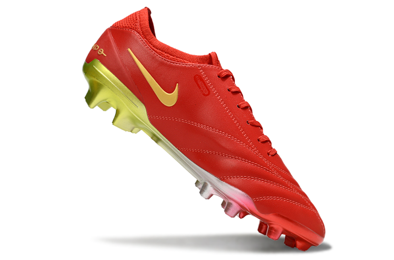 Nike Tiempo Legend 10  FG -  Vermelha e Dourada - Edição Especial