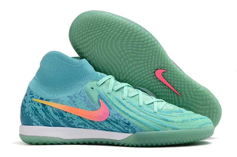 Tênis Futsal Nike Phantom Luna IC - Azul e Verde