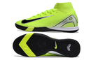 Chuteira Nike Air Zoom Mercurial Superfly 10 Elite  IC - Verde, Prata e Preta