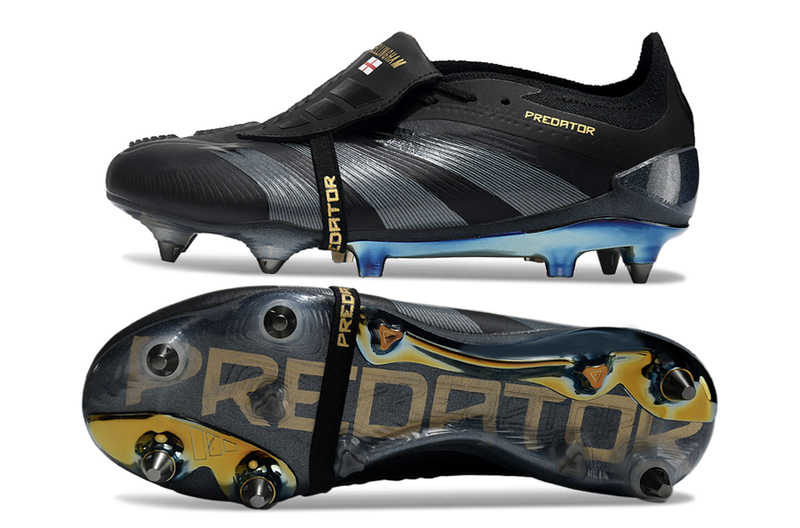 Adidas Predator Elite Fold-Over Tongue SG - Preta e Cinza