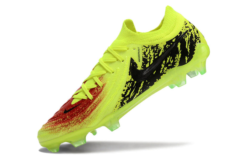 Chuteira Nike Phantom GX II Edição Especial Haaland FG - Verde, Preta e Vermelha
