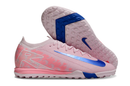 Chuteira Society Nike Air Zoom Mercurial Vapor 16 Elite TF - Rosa e Azul