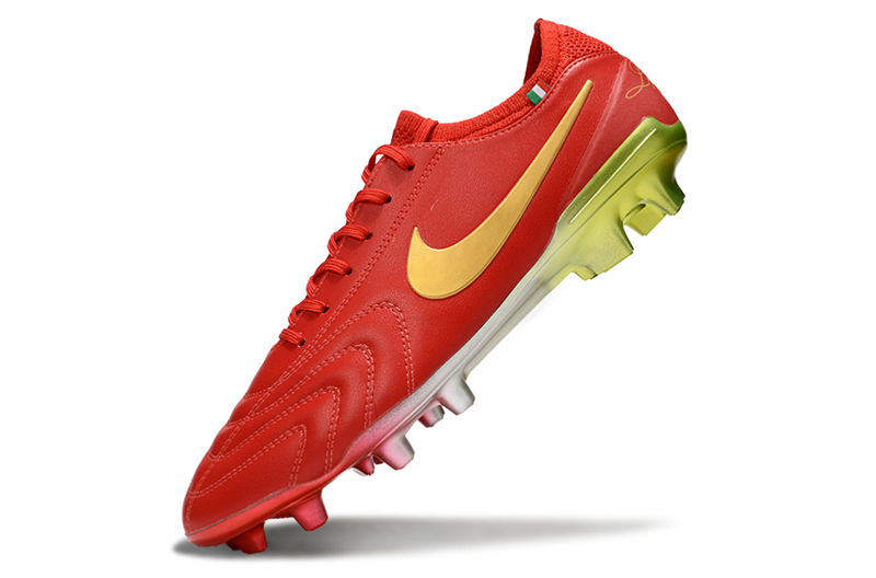 Nike Tiempo Legend 10  FG -  Vermelha e Dourada - Edição Especial