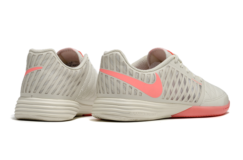Tênis Futsal Nike Lunar Gato IC - Branca e Rosa