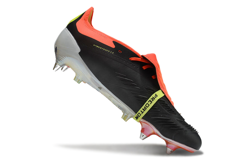 Adidas Predator Elite Fold-Over Tongue SG - Preta, Laranja e Verde