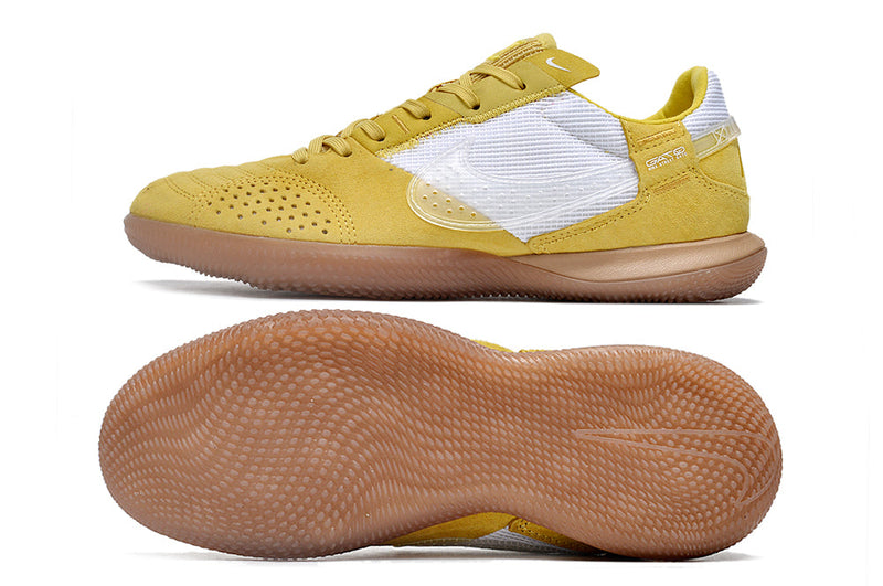 Tênis Futsal Nike Street Gato IC - Amarela e Branca