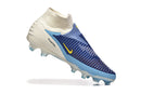 Chuteira Nike Phantom 6 Elite FG - Branca e Azul - Pack Fear Nothing