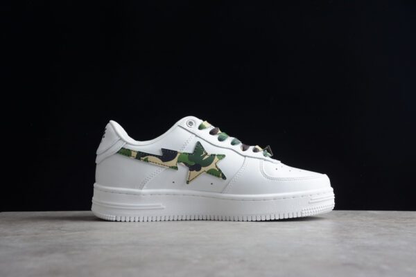 A BATHING APE BAPE STA LOW WHITE ABC CAMO GREEN
