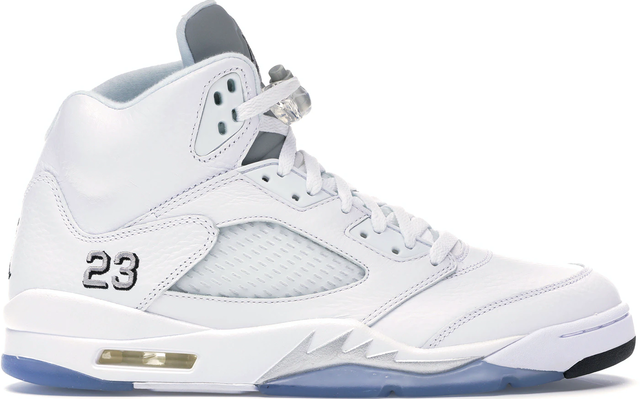 AIR JORDAN 5 WHITE METALIC