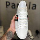 Gucci Tênis Ace com Bordado de Abelha Branco