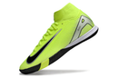 Chuteira Nike Air Zoom Mercurial Superfly 10 Elite  IC - Verde, Prata e Preta