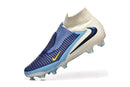 Chuteira Nike Phantom 6 Elite FG - Branca e Azul - Pack Fear Nothing