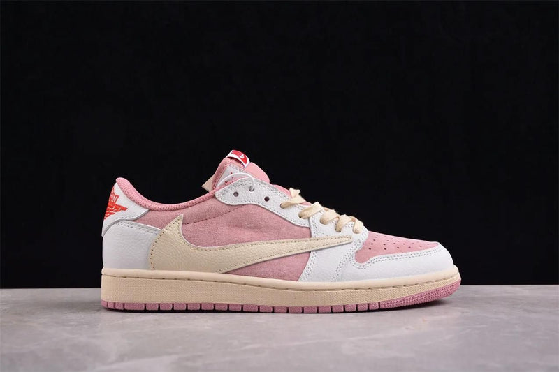 TRAVIS SCOTT X AIR JORDAN 1 LOW SHY PINK