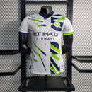 CAMISA VERSÃO PLAYER DO MANCHESTER CITY 23/24 BRANCO EDIÇÃO ESPECIAL