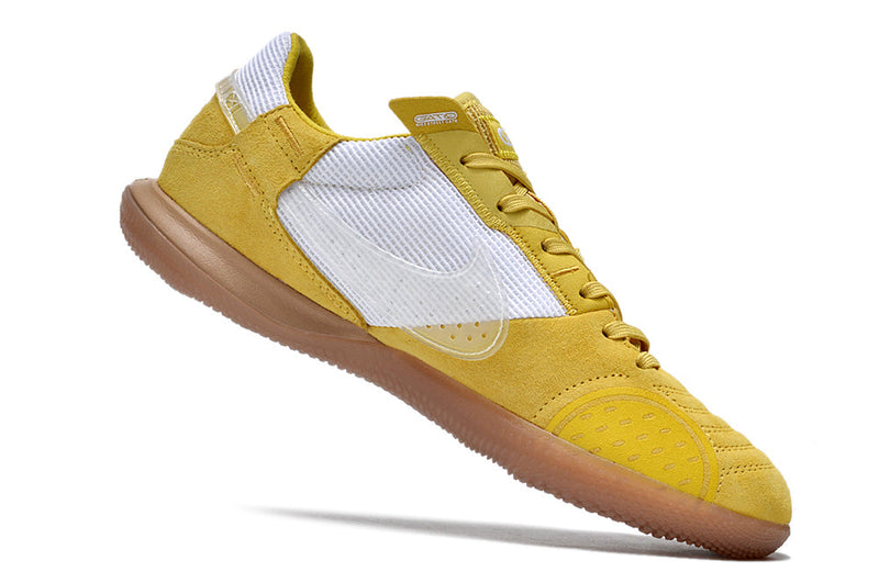 Tênis Futsal Nike Street Gato IC - Amarela e Branca