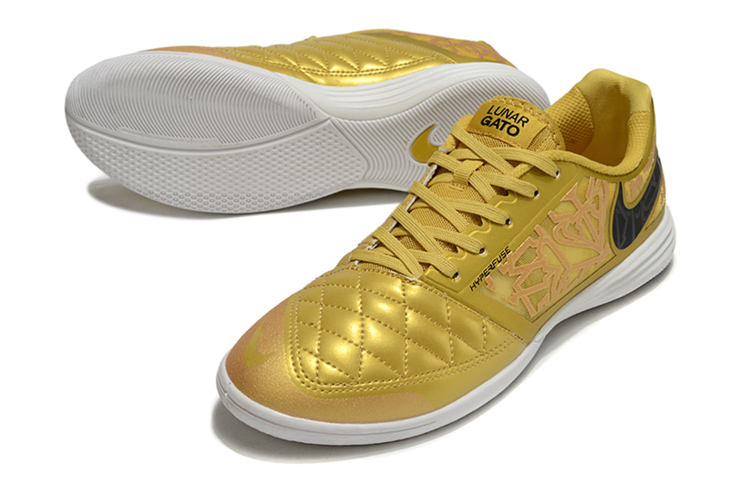 Tênis Futsal Nike Lunar Gato IC - Dourada
