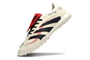 Chuteira Society Adidas Predator Elite Fold-Over Tongue TF - Begê, Preta e Vermelha