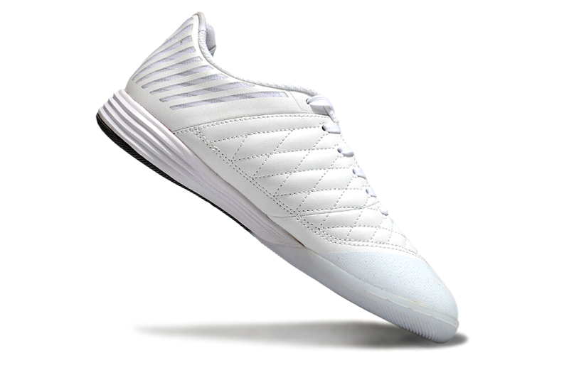 Tênis Futsal Nike Lunar Gato IC - Branca e Prata