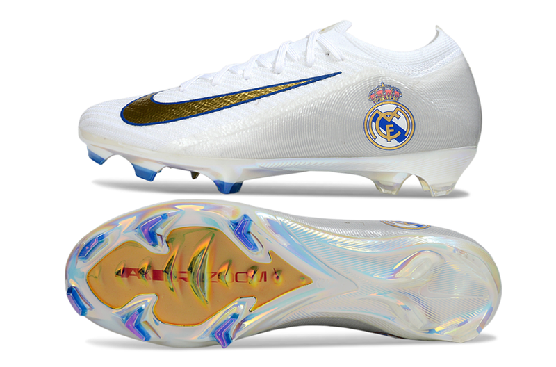 Chuteira Nike Air Zoom Mercurial Vapor Real Madrid 16 Elite FG - Branca