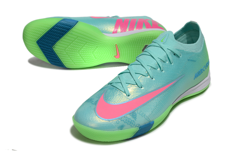 Chuteira Futsal Nike Mercurial Air Zoom Vapor 16 IC - Azul e Verde