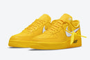 Nike Air force 1 Low Off White University Gold Metallic Silver