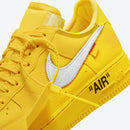 Nike Air force 1 Low Off White University Gold Metallic Silver