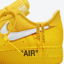 Nike Air force 1 Low Off White University Gold Metallic Silver
