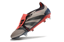 Adidas Predator Elite Fold-Over Tongue SG - Marrom, Laranja e Preta