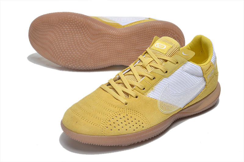 Tênis Futsal Nike Street Gato IC - Amarela e Branca