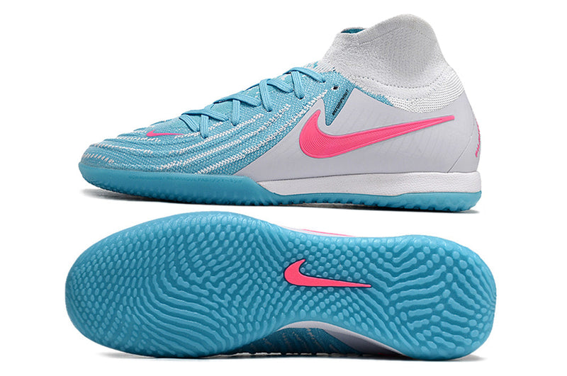 Tênis Futsal Nike Phantom Luna IC - Branca e Azul