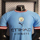 CAMISA VERSÃO PLAYER DO MANCHESTER CITY 22/23 AZUL