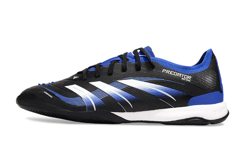 Tênis Futsal Adidas Predator Elite Fold-Over Tongue IC - Preta, Azul e Branca
