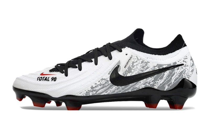 Chuteira Nike Phantom GX II Total 90 FG - Branca, Preta e Vermelha