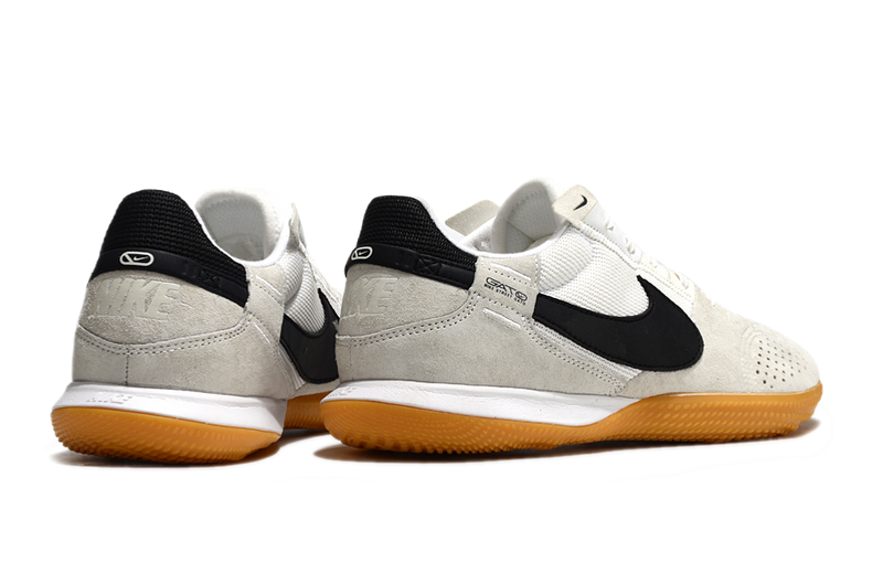 Tênis Futsal Nike Street Gato IC - Cinza, Branca e Preta