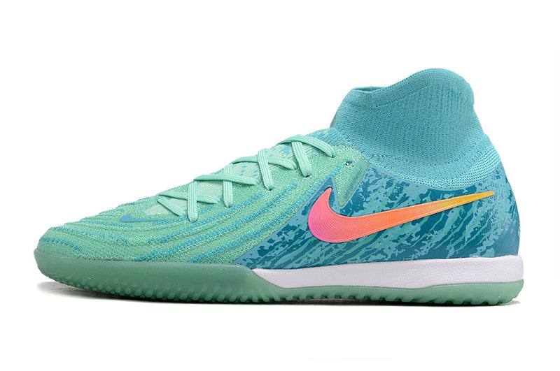 Tênis Futsal Nike Phantom Luna IC - Azul e Verde