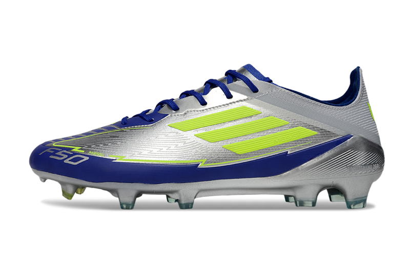 Chuteira Adidas f50 Elite FG - Prata e Azul