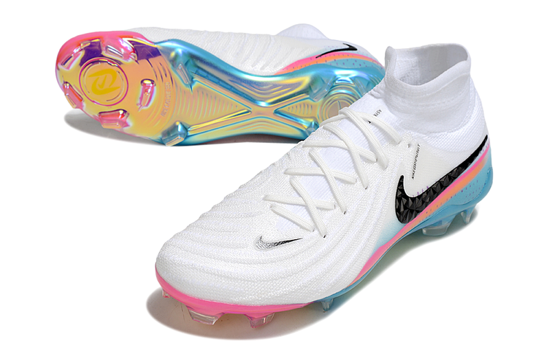 Nike Phantom Luna Elite FG - Branca, Rosa, Laranja e Azul